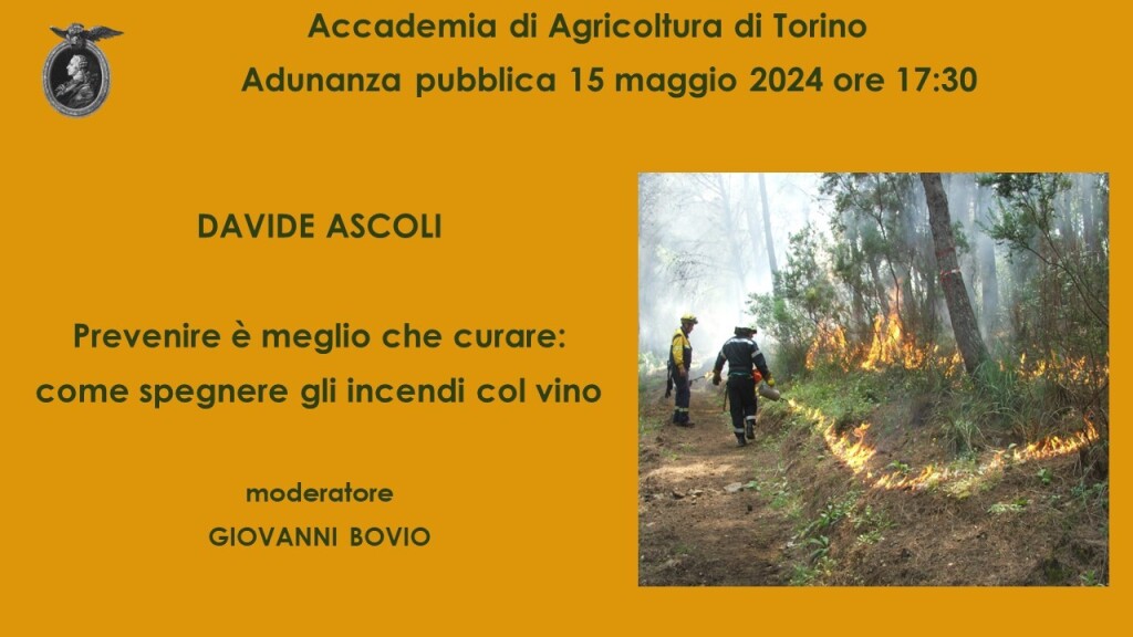 Adunanza 15 maggio 2024 Accademia Agricoltura di Torino